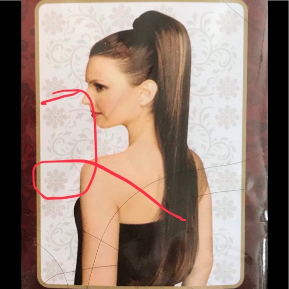 Super long 31 inch black ponytail this is thick main image 7